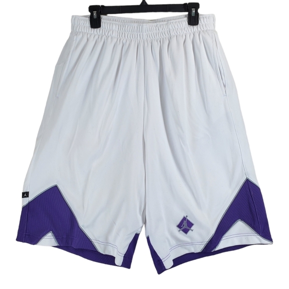 Nike Other - Vtg Nike Jordan Jumpman Basketball Board Jort Shorts Mens XL Mesh Lined White